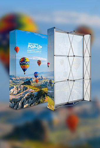  Fabric display stands