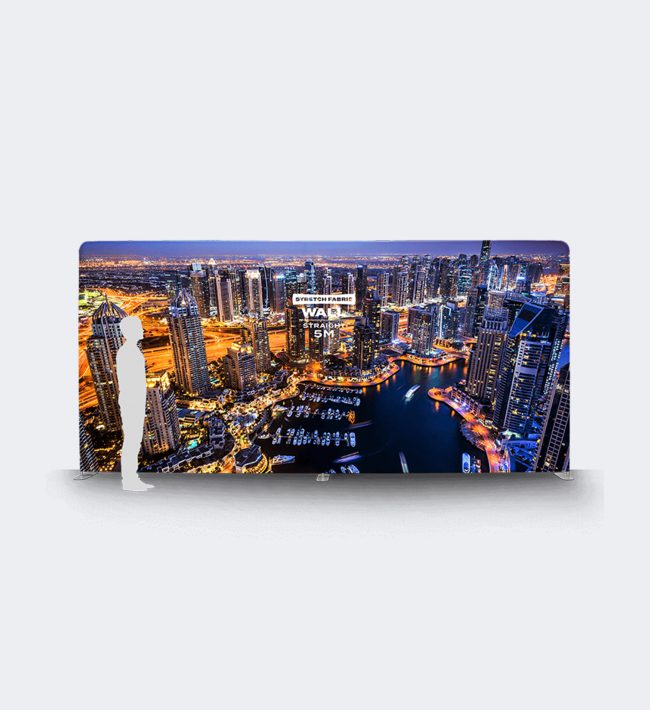 Fabric walls as backdrops