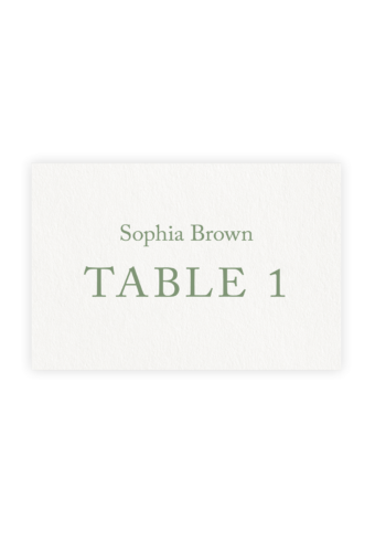Escort Card Option 1