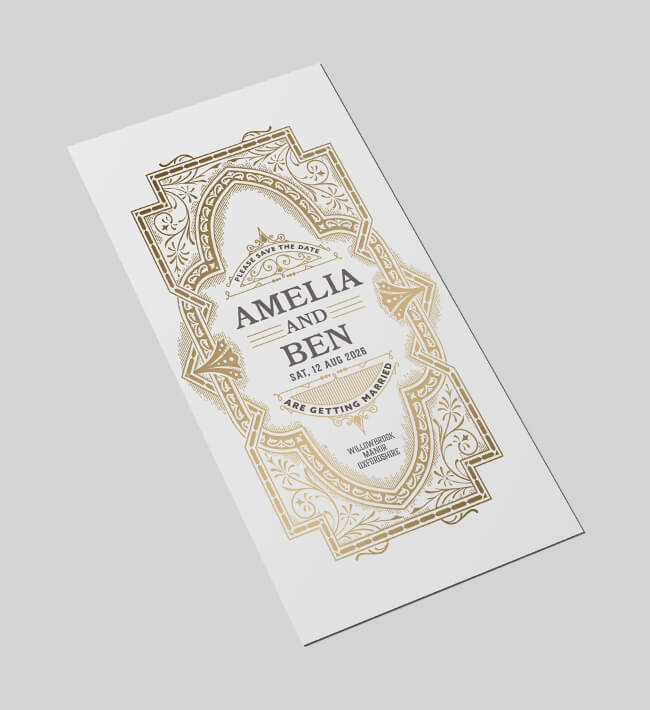 Wedding invitation printing