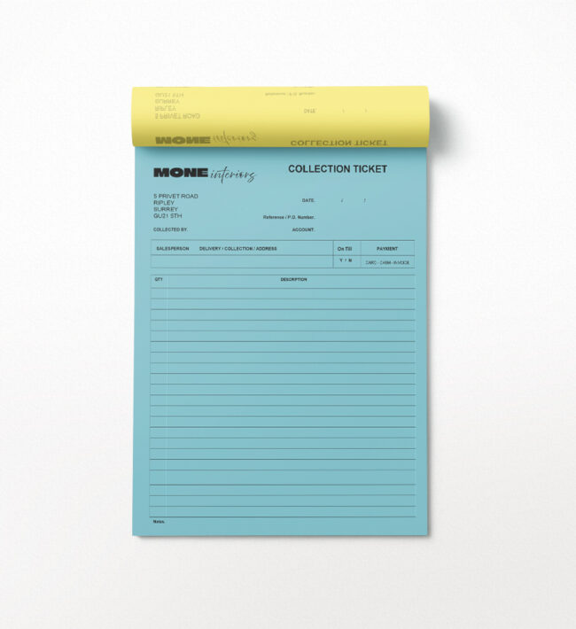 NCR pads, books & sets
