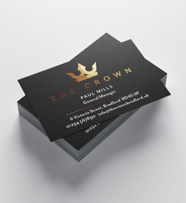 Looking for a distinctive business card? It's all in the finish