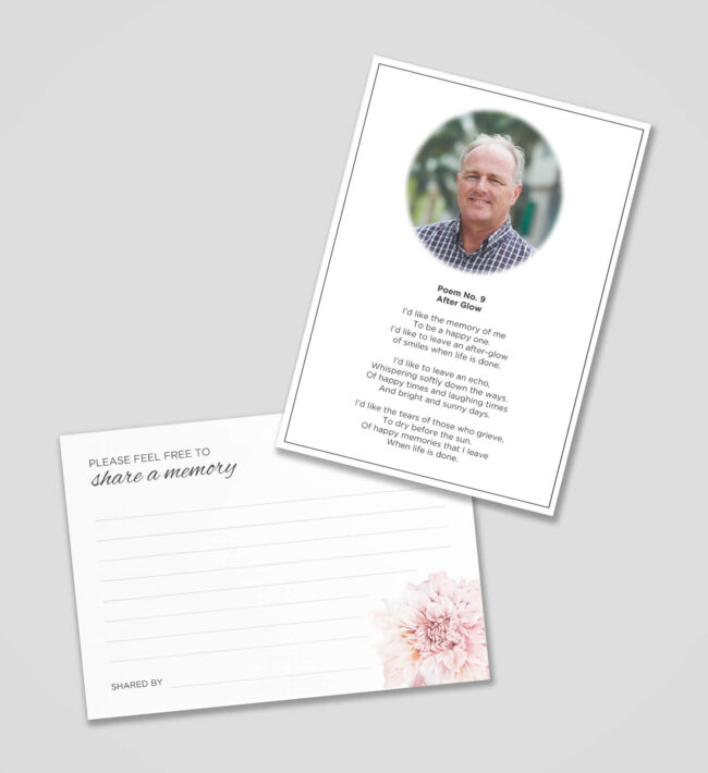 In memoriam and memory cards