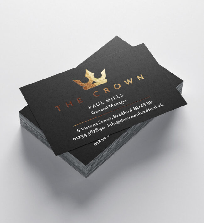 Looking for a distinctive business card? It's all in the finish