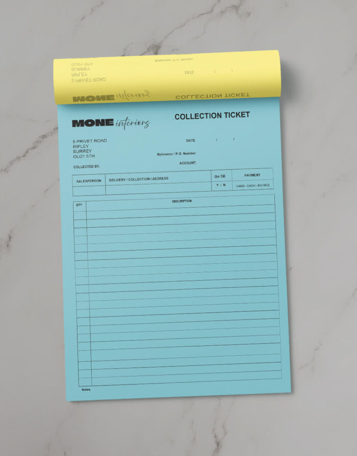 Business forms, pads & NCR printing