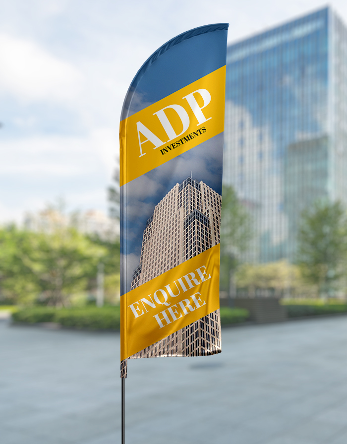  Custom printed feather flags from Kall Kwik Reading